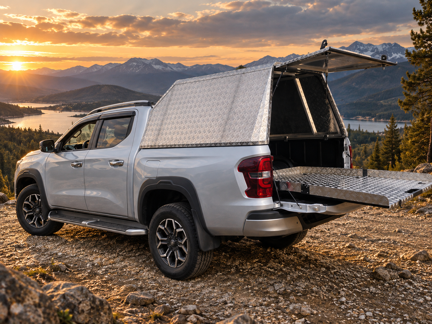 Высокий алюминиевый кунг для Changan Hunter Plus Wild Wheels